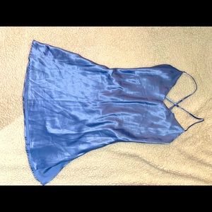 Victoria’s Secret chemise slip dress *periwinkle blue*